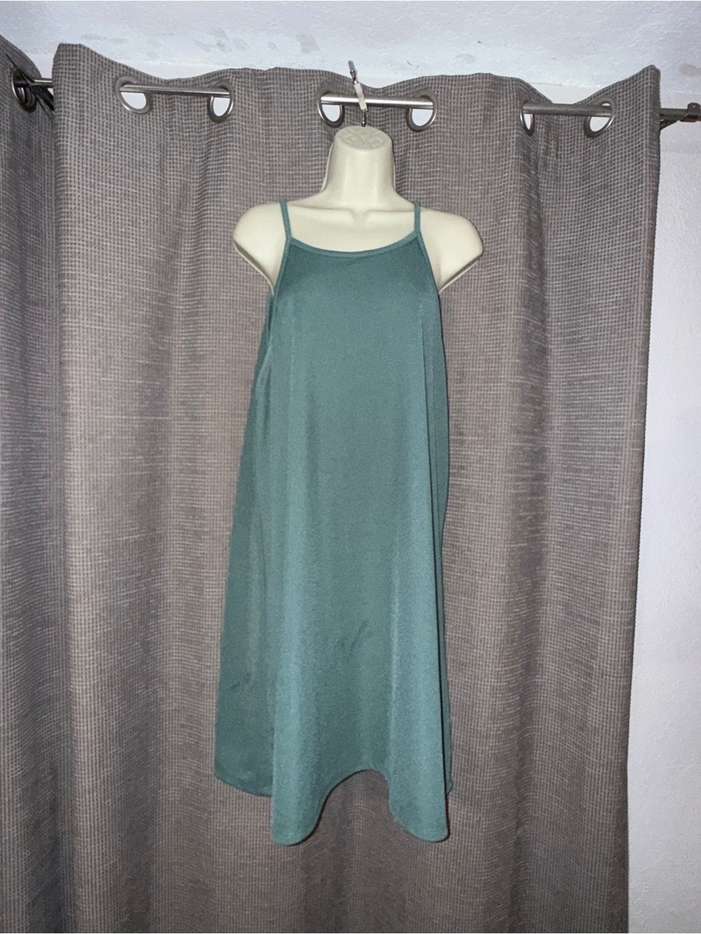 Simple Teal Slip Dress